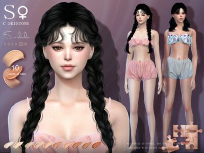 Asia Colorful Female Skintone 0224 Sims 4 CC