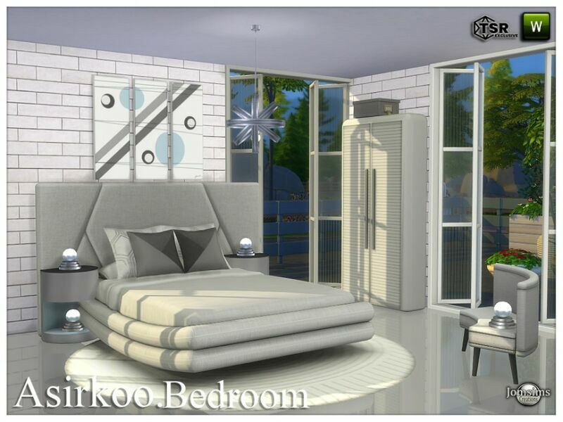 sims 4 cc asirkoo bedroom by jomsims 2