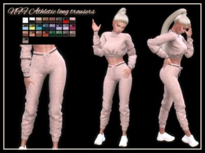 Athletic Long Trousers By Nadiafabulousflow Sims 4 CC