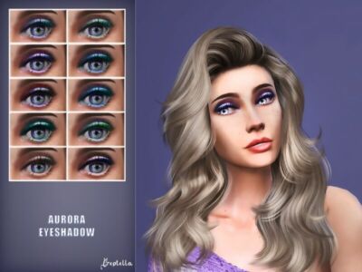 Aurora Eyeshadow By Creptella Sims 4 CC