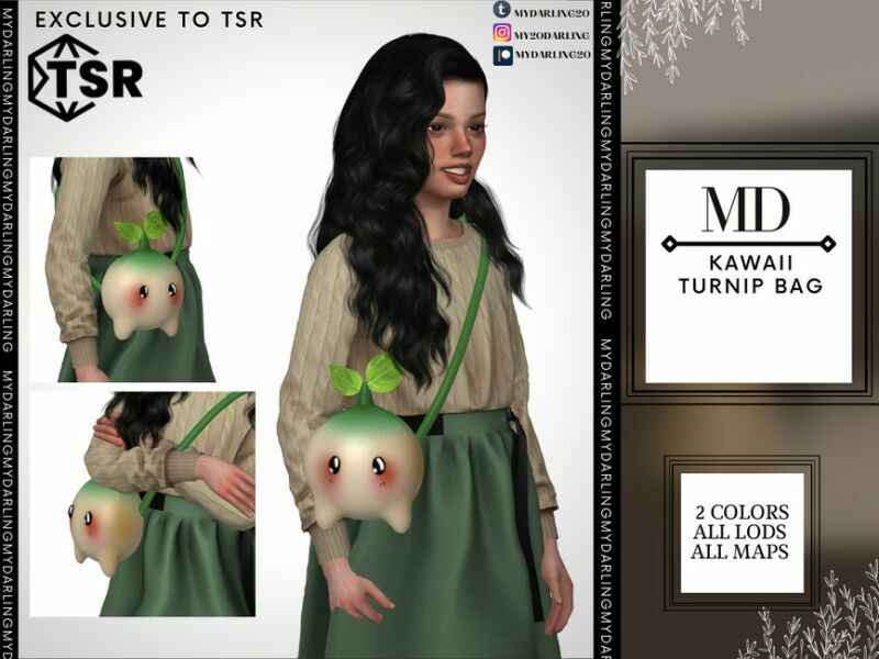 Awaii Turnip BAG Child By Mydarling20 Sims 4 CC