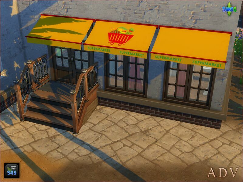 sims 4 cc awnings for shops 7