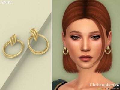 Azure Earrings By Christopher067 Sims 4 CC