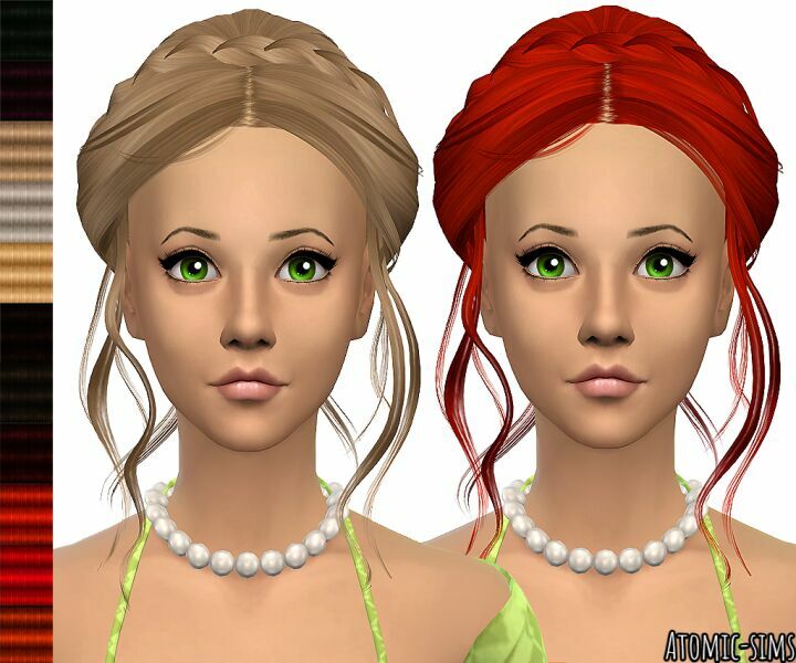 B-Flysims Hair 115 Conversion By Atomic-Sims Sims 4 CC