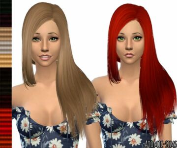 B-Flysims Hair 141 Retexture By Atomic-Sims Sims 4 CC