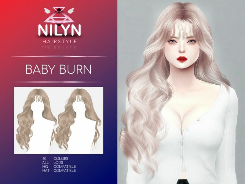 Baby Burn Hair – NEW Mesh By Nilyn Sims 4 CC