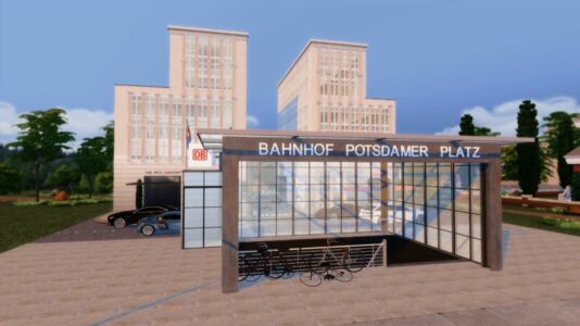 Bahnhof Potsdamer Platz |CC By Mrsbarbiex3 Sims 4 CC