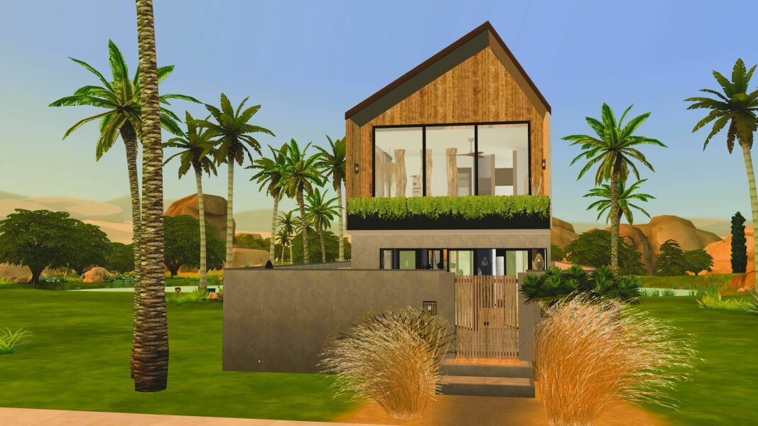 Bali Villa By Ninjyone Sims 4 CC