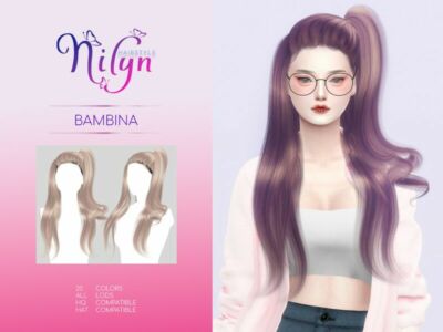 Bambina Hair – NEW Mesh By Nilyn Sims 4 CC