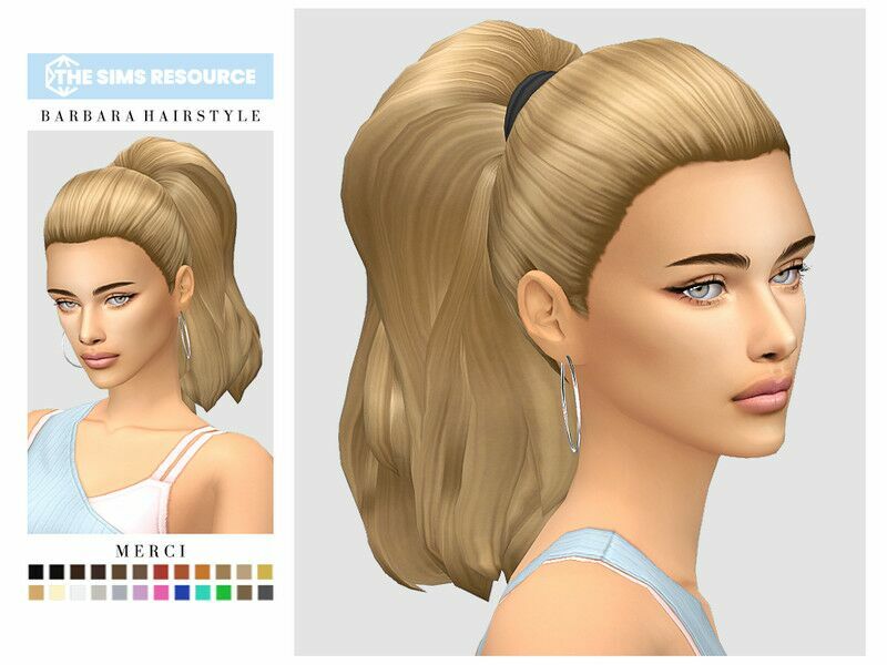 Barbara Hairstyle Sims 4 CC