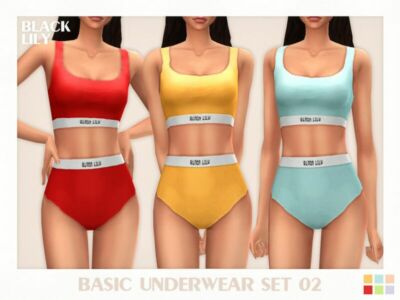 Basic Underwear SET 02 Sims 4 CC