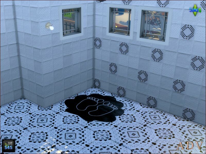 sims 4 cc bath tiles and mats 9