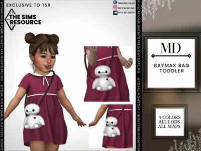 Baymax BAG Toddler By Mydarling20 Sims 4 CC