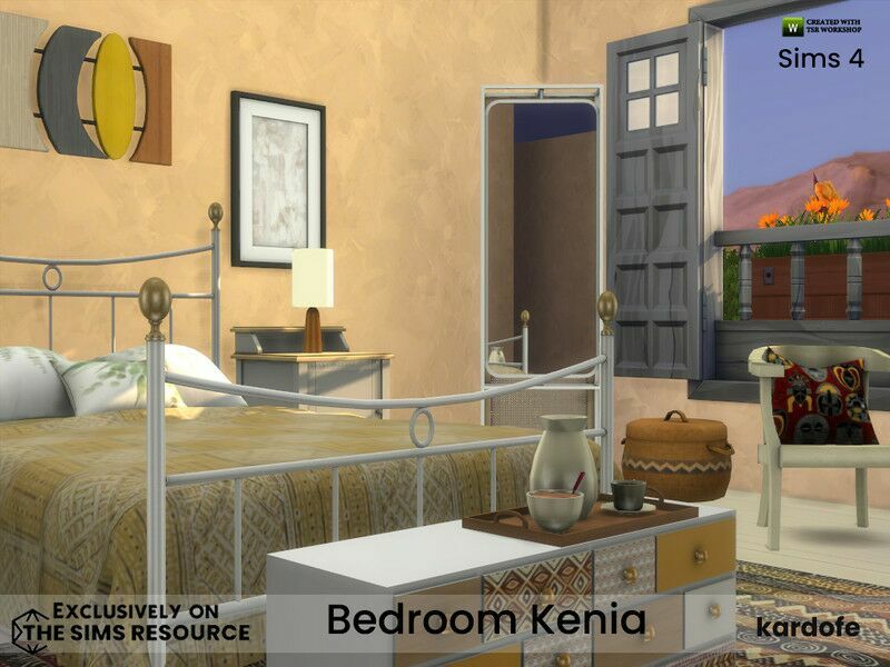 Bedroom Kenia By Kardofe Sims 4 CC