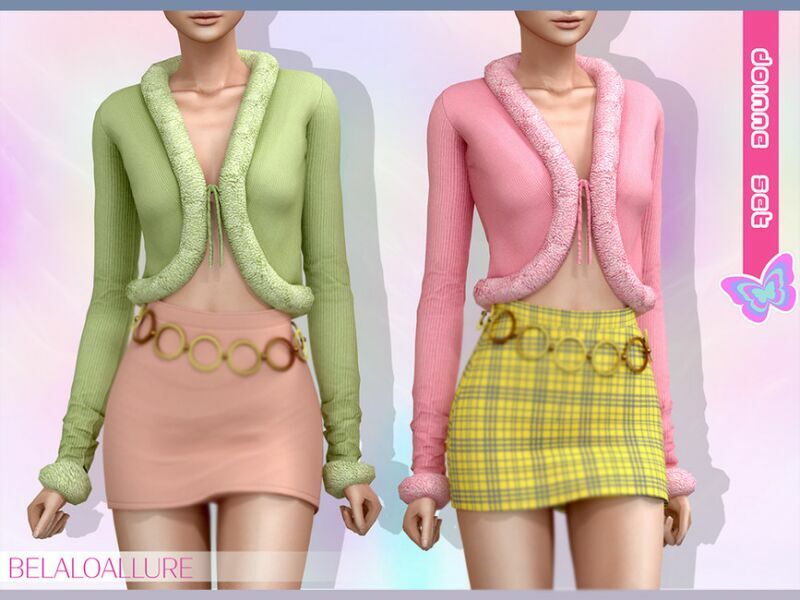 Belaloallure_Doinne FUR TOP (Patreon) By Belal1997 Sims 4 CC