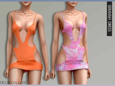 Belaloallure_Serayah Dress (Patreon) By Belal1997 Sims 4 CC