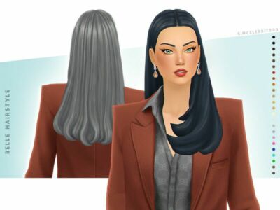 Belle Hairstyle By Simcelebrity00 Sims 4 CC