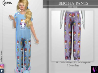 Bertha Pants By Katpurpura Sims 4 CC