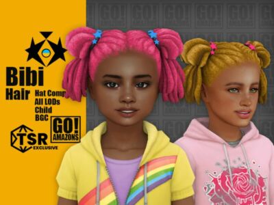 Bibi Hair By Goamazons Sims 4 CC