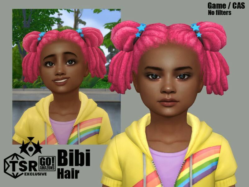 sims 4 cc bibi hair by goamazons 2