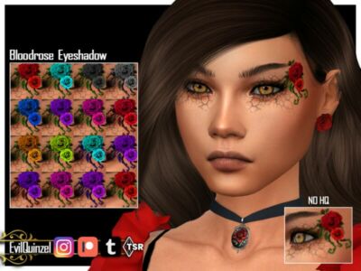 Bloodrose Eyeshadow By Evilquinzel Sims 4 CC