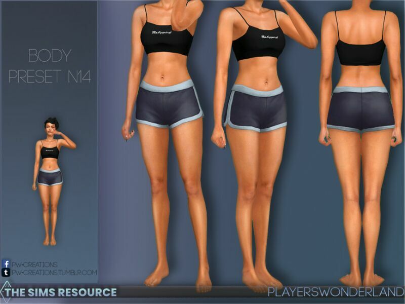 Bodypreset N14 By Playerswonderland Sims 4 CC