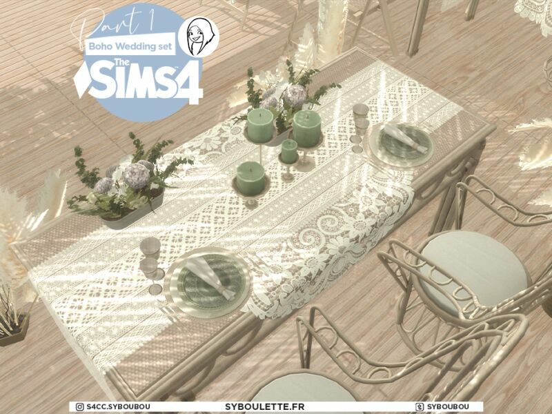 sims 4 cc boho wedding set part 1 by syboulette 3