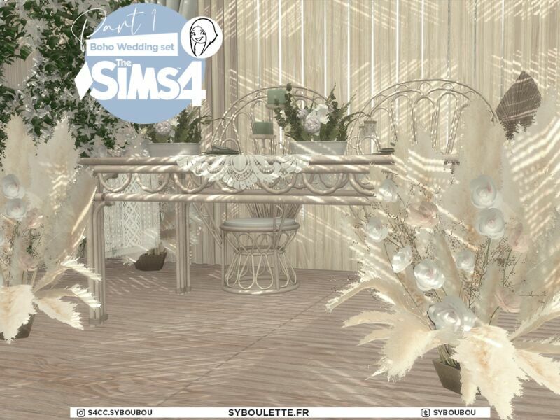 sims 4 cc boho wedding set part 1 by syboulette 5