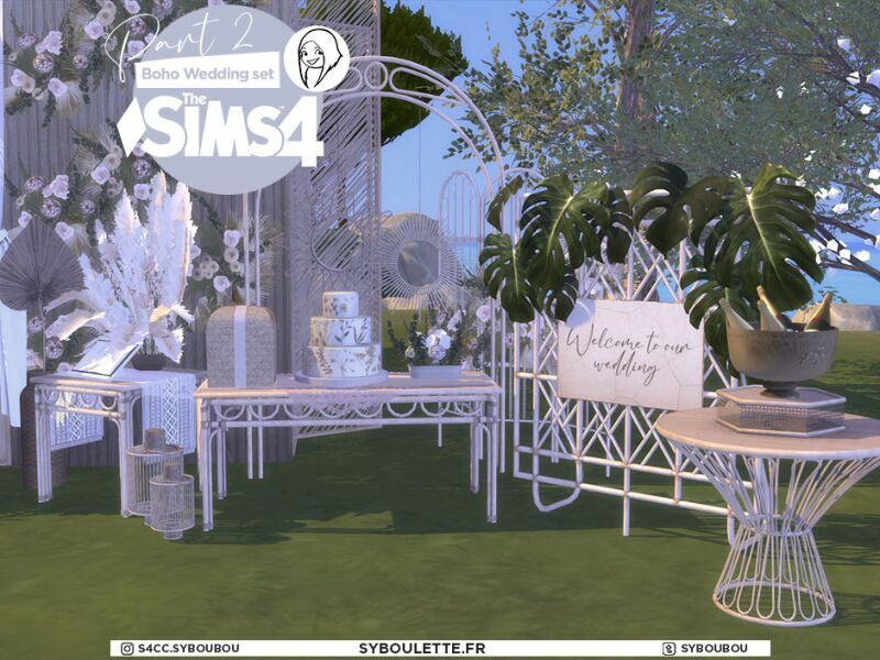 sims 4 cc boho wedding set part 2 by syboulette 6