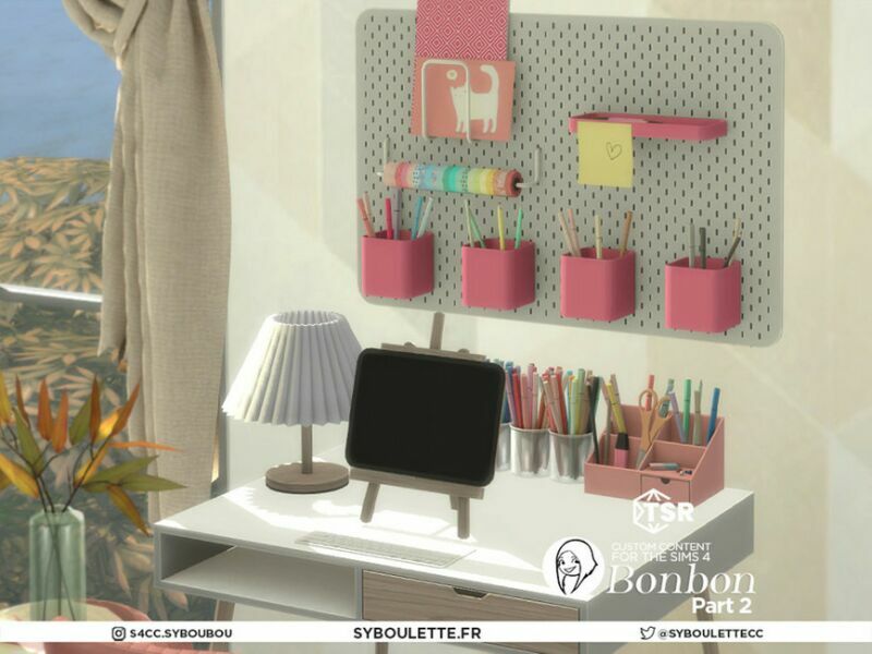 Bonbon Bedroom SET Part 2 By Syboubou Sims 4 CC