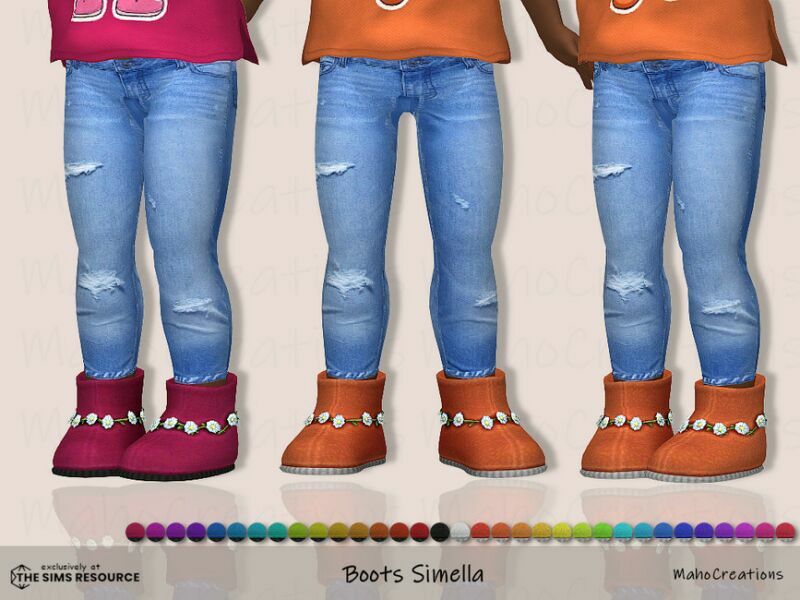 Boots Simella By Mahocreations Sims 4 CC