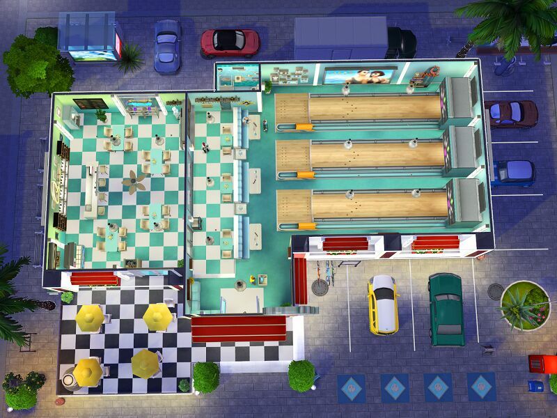 sims 4 cc bowling diner no cc by flubs79 6