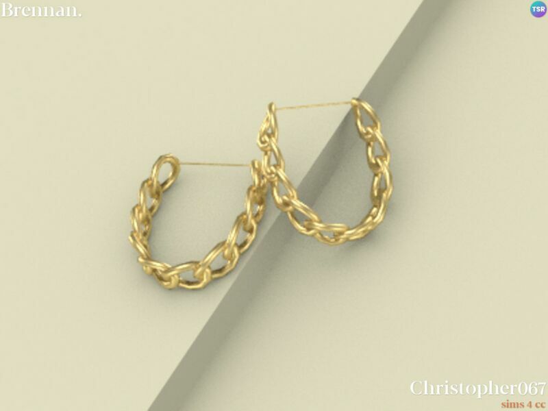 sims 4 cc brennan earrings by christopher067 3