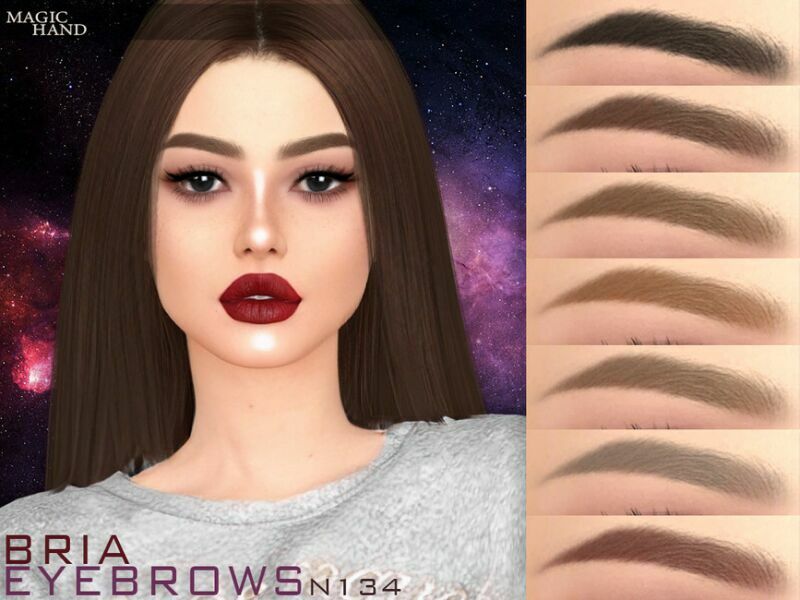 Bria Eyebrows N134 By Magichand Sims 4 CC