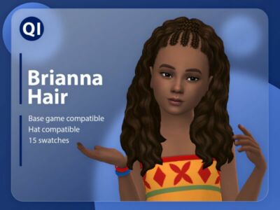 Brianna Hair By Qicc Sims 4 CC