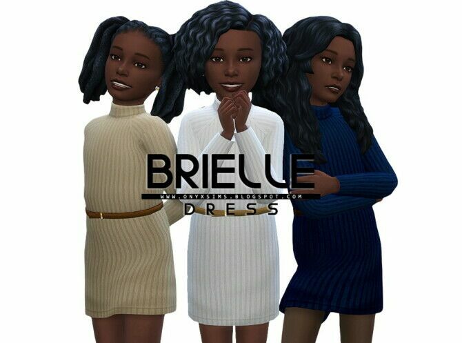 Brielle Sweater Dress Sims 4 CC