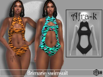 Brimarie CUT OUT Swimsuit By Akaysims Sims 4 CC