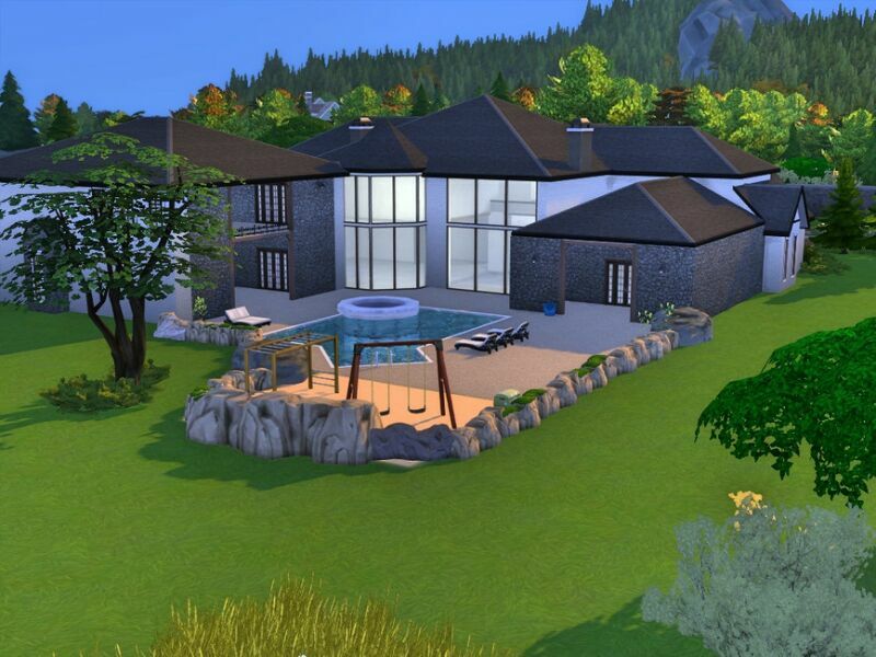 sims 4 cc brindleton manor by gredsuke 4