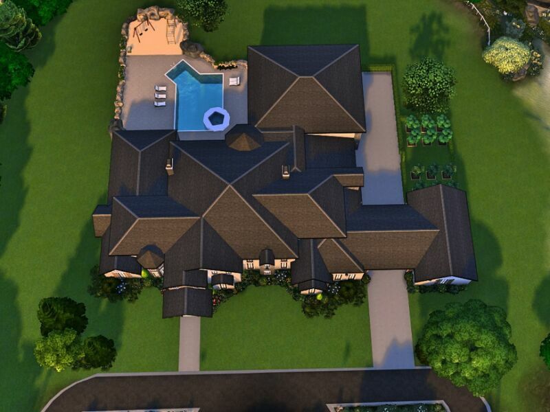 sims 4 cc brindleton manor by gredsuke 6