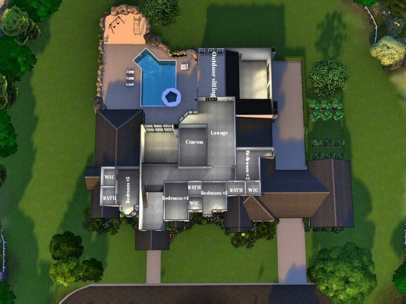 sims 4 cc brindleton manor by gredsuke 7