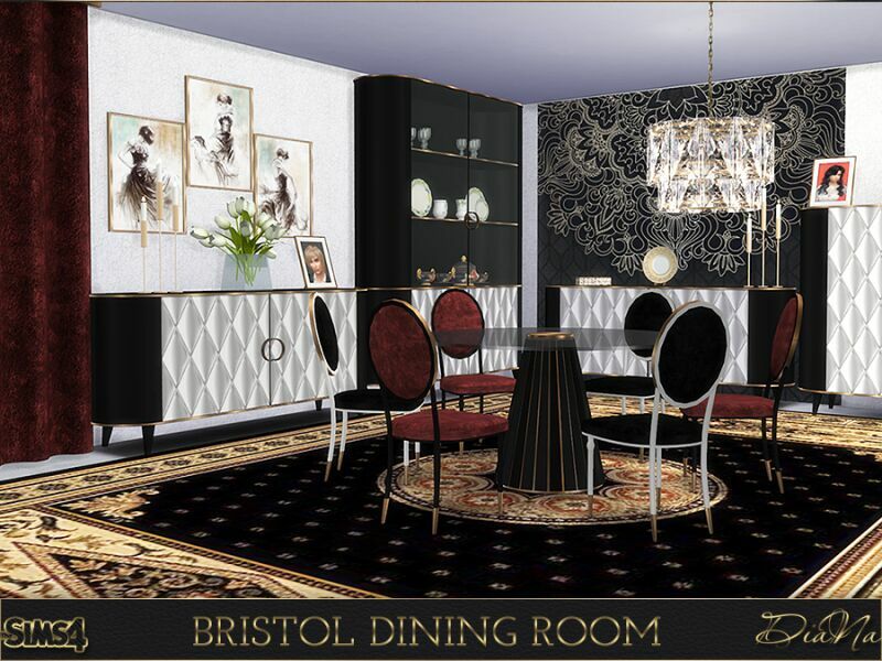 Bristol Dining Room By Dianasims Sims 4 CC