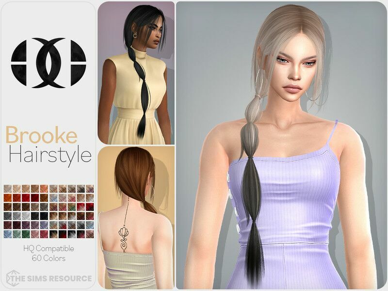 Brooke Hairstyle By Darknightt Sims 4 CC