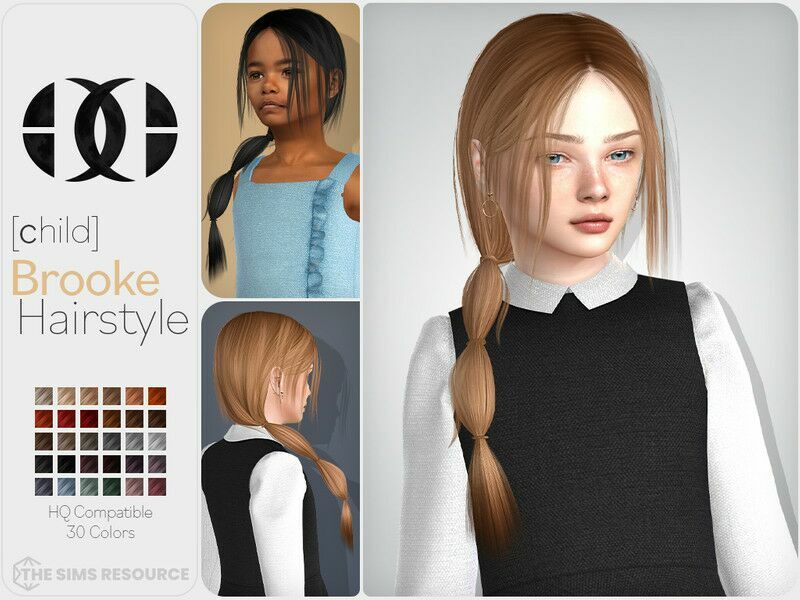 Brooke Hairstyle V2 [Child] Sims 4 CC