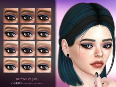 Brows 12 (HQ) By Caroll91 Sims 4 CC