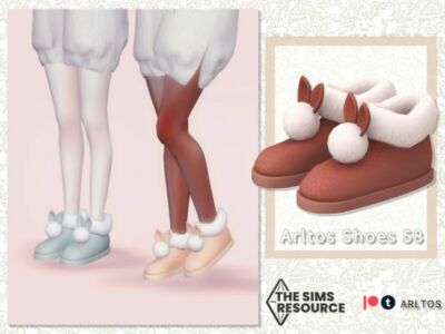 Bunny Snow Boots / 58 By Arltos Sims 4 CC