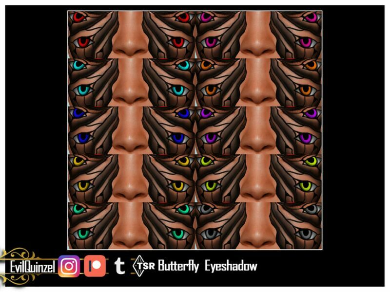 sims 4 cc butterfly eyeshadow by evilquinzel 2