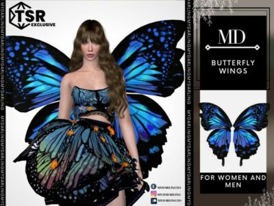 Butterfly Wings Adult By Mydarling20 Sims 4 CC