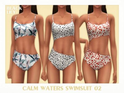 Calm Waters Swimsuit 02 Sims 4 CC