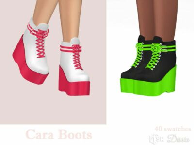 Cara Boots By Dissia Sims 4 CC