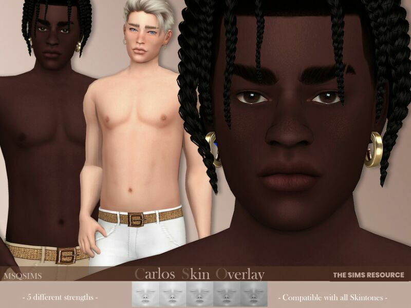 Carlos Skin Overlay By Msqsims Sims 4 CC